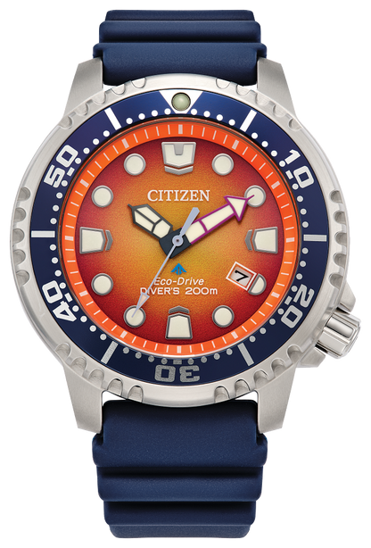 Men's Citizen Orange & Blue Eco-Drive Promaster Dive Watch