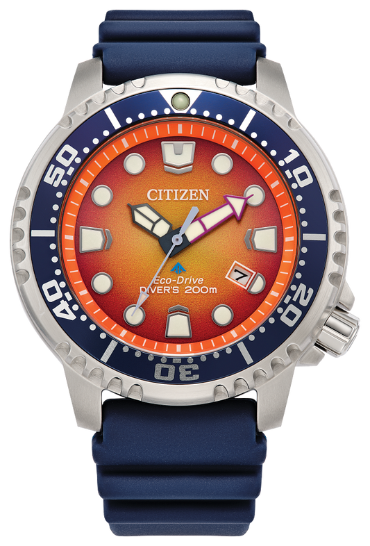 Men's Citizen Orange & Blue Eco-Drive Promaster Dive Watch