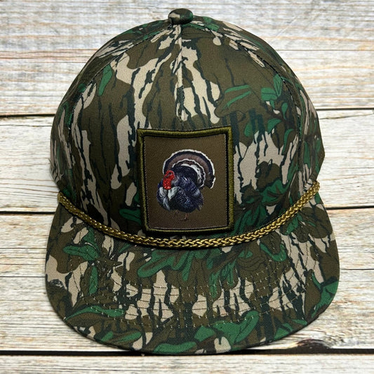 AIX Waterfowl Men's Turkey Camo Rope Hat Camo