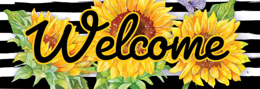Sunflower Stripes Signature Sign