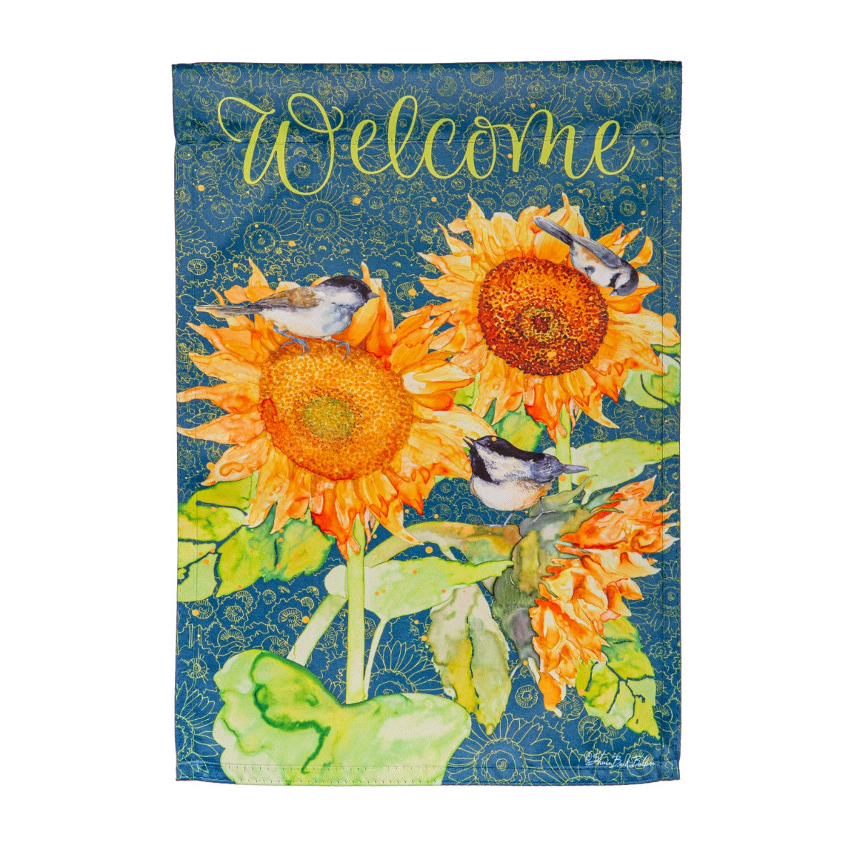 Sunflowers & Birdies Garden Flag