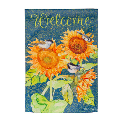 Sunflowers & Birdies Garden Flag