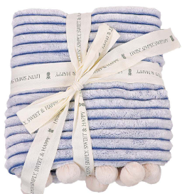 Simply Southern Luxe Blanket - Steel