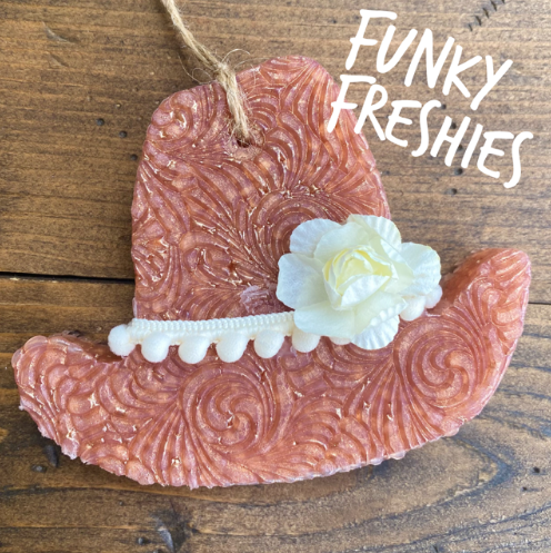 Swirl Cowboy Hat Freshie - Hollister