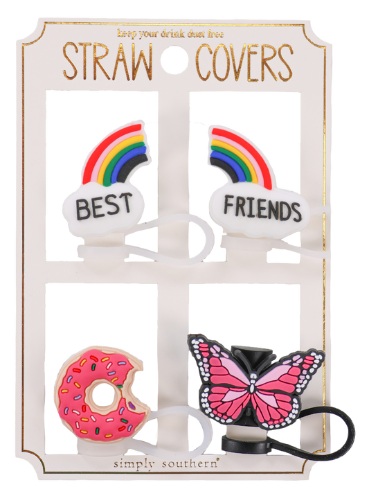 Simply Southern Straw Covers - Best Friends