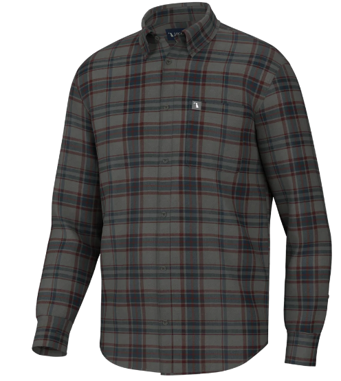 Local Boy Murray Stretch Flannel - Charcoal & Navy