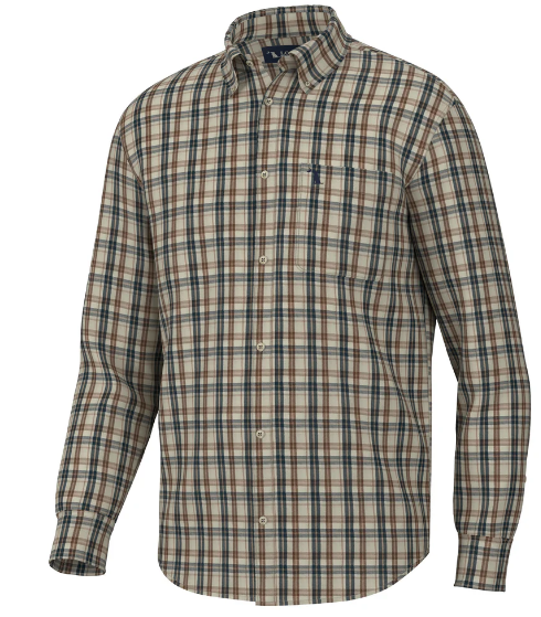 Local Boy Scott Dress Shirt - Beige & Navy