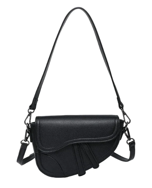 M2438 Jen & Co Marisol Vegan Asymmetrical Saddle Bag