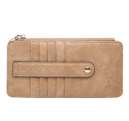 Saige Vegan Wallet in Mocha