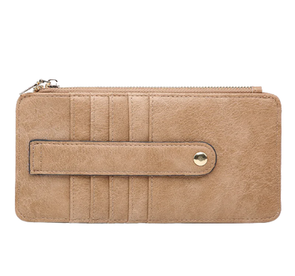 Saige Vegan Wallet in Mocha