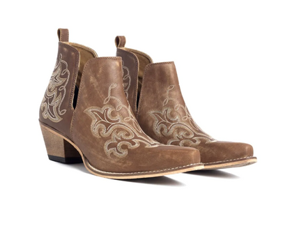 S-10622 Myra La Ponderosa Booties in Chocolate Brown