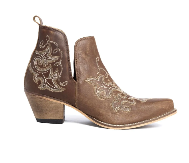 S-10622 Myra La Ponderosa Booties in Chocolate Brown