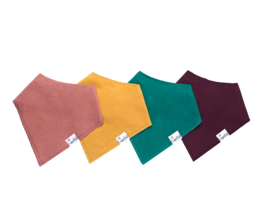 Copper Pearl Bandana Bib Set - Jade