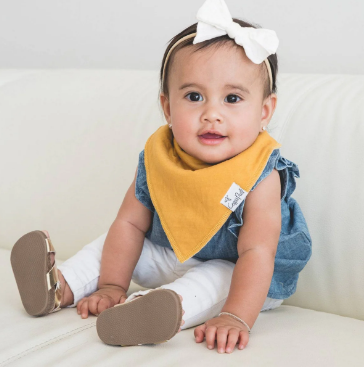 Copper Pearl Bandana Bib Set - Jade
