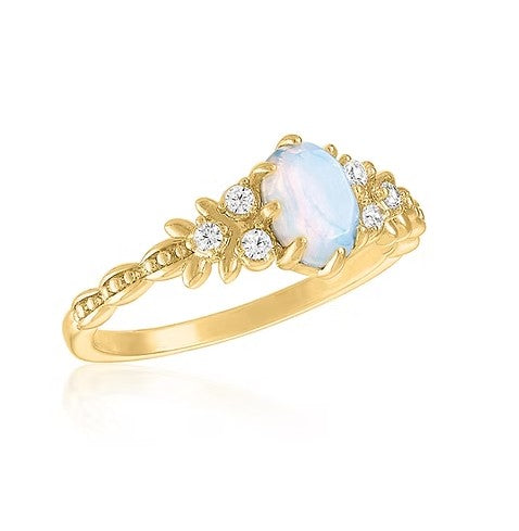 LAY-RING89G Layers Elegant Opal Ring