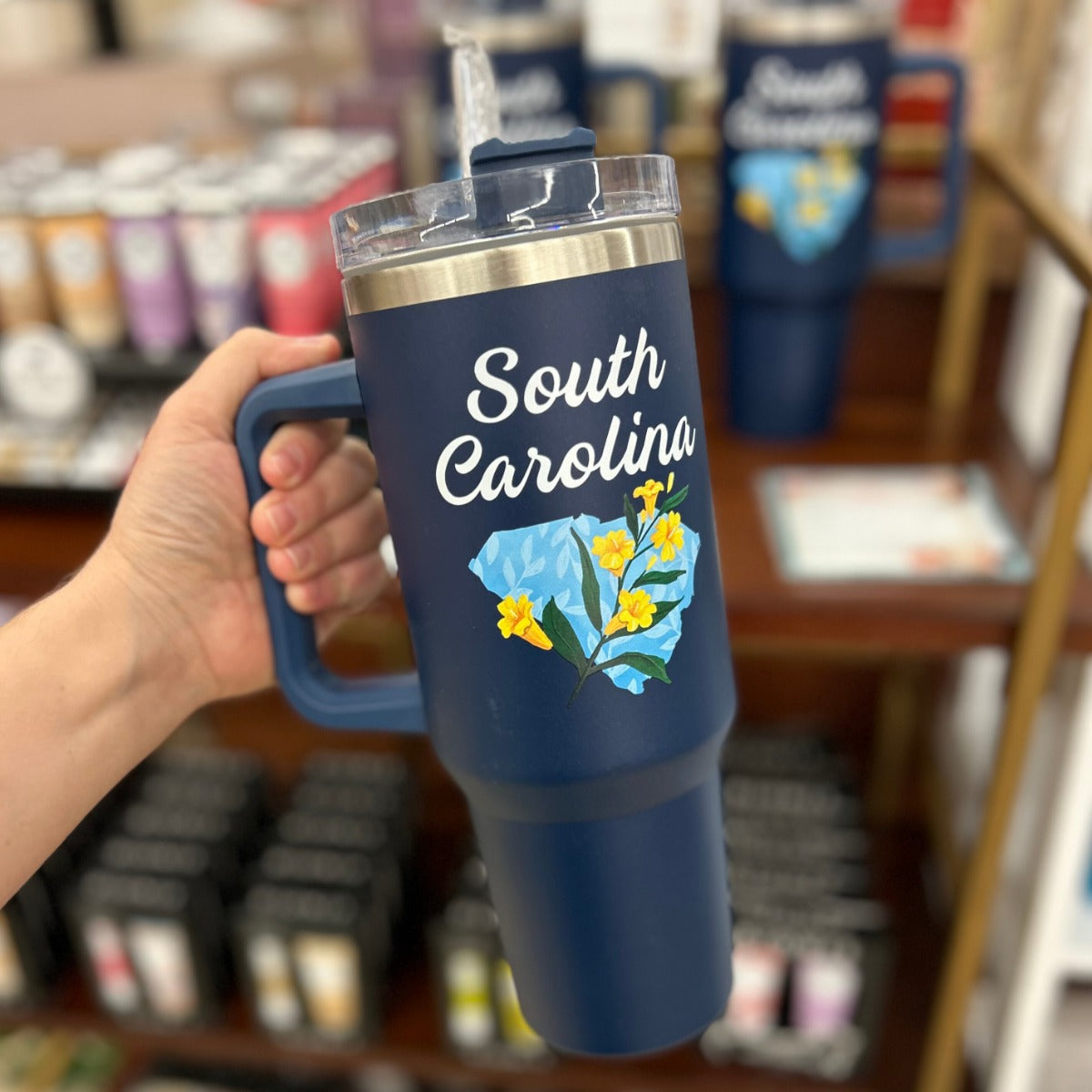 40oz Stainless Steel South Carolina Tumbler