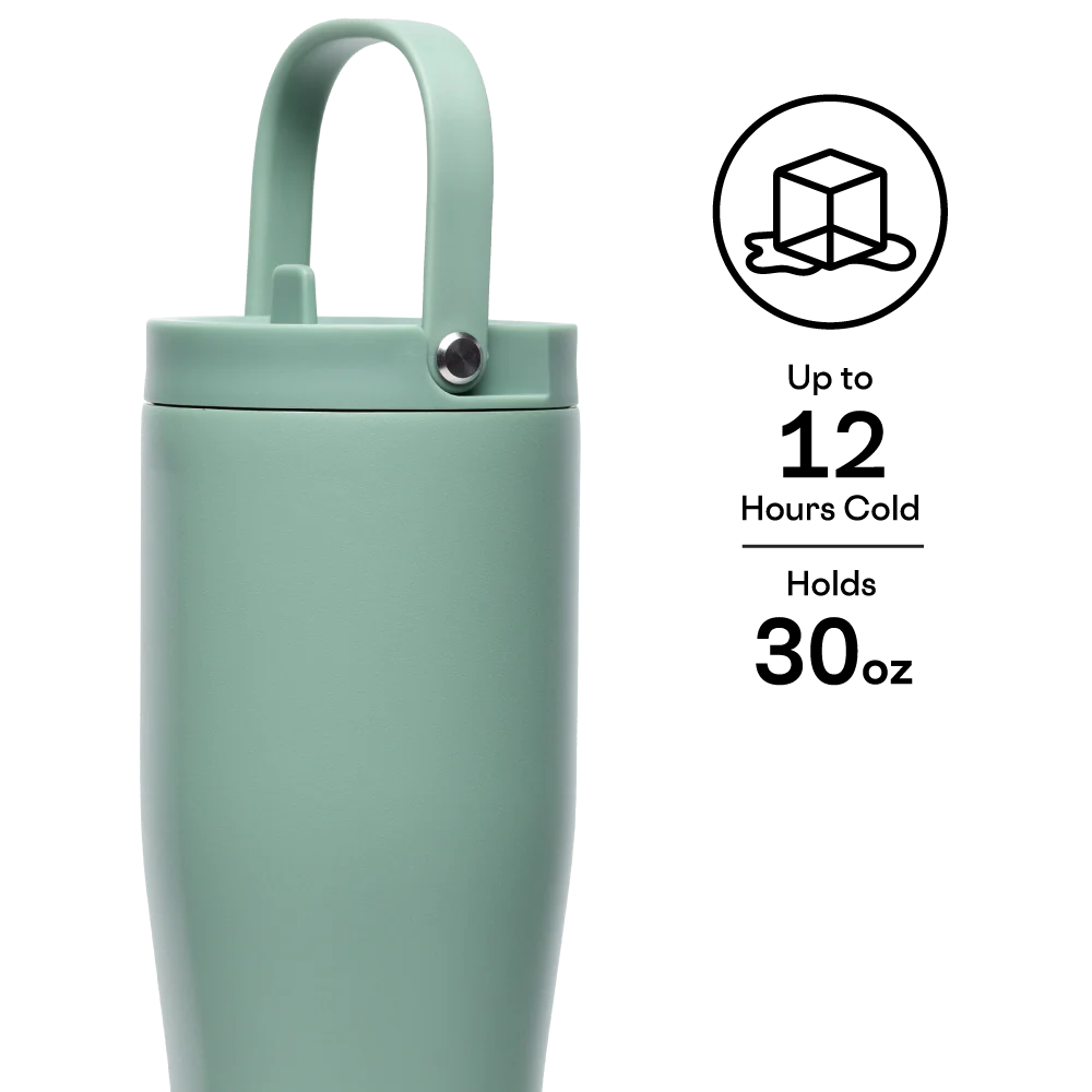 Corkcicle 30oz Go Cup XL in Gloss White