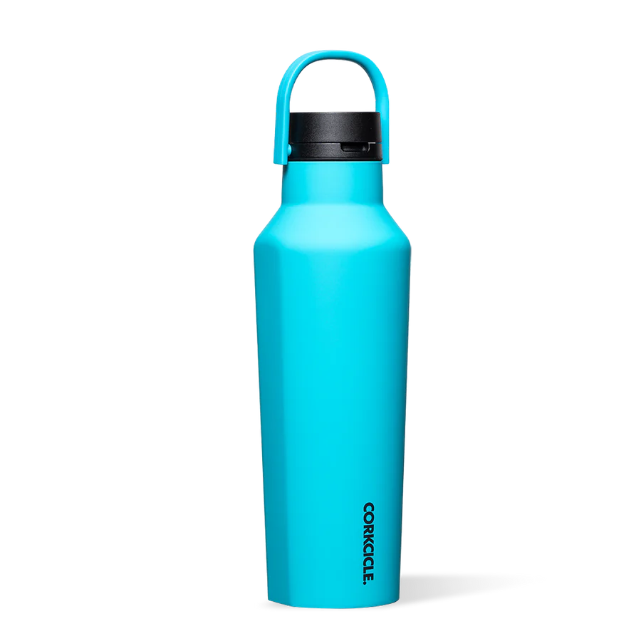 Corkcicle 32oz Canteen Water Bottle in Capri Blue