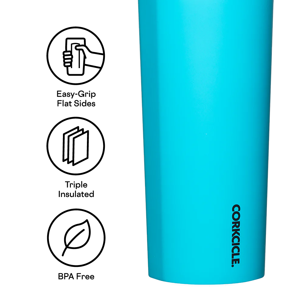 Corkcicle 32oz Canteen Water Bottle in Capri Blue