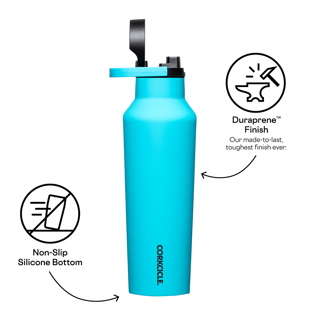 Corkcicle 32oz Canteen Water Bottle in Capri Blue