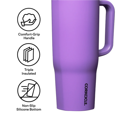 Corkcicle 40oz Cruiser Tumbler in Varsity Purple