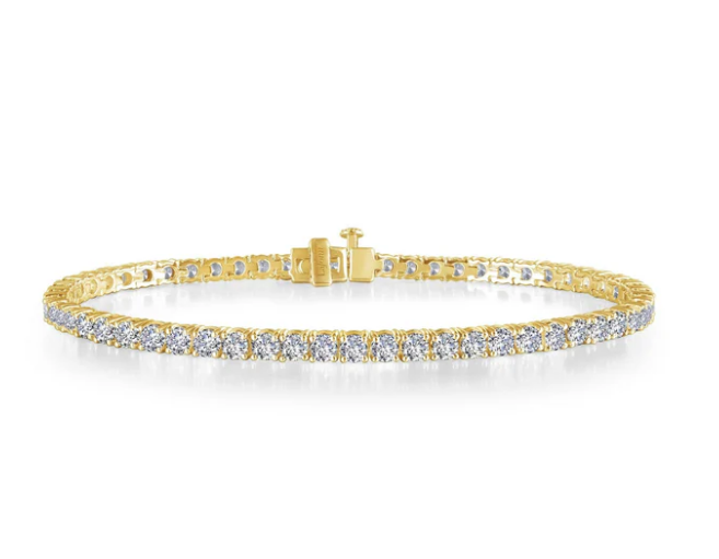Lafonn Gold Plated 3.25CTW Classic Tennis Bracelet - 7"