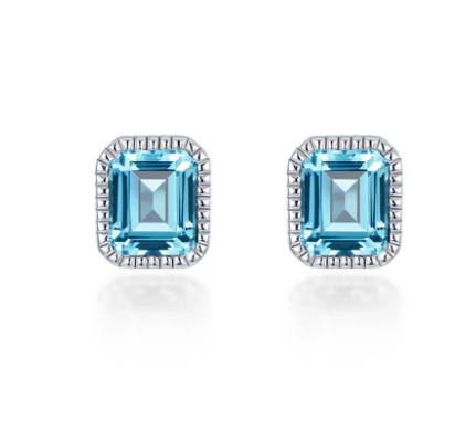 BE008AMP00 Lafonn Birthstone Solitaire Stud Earrings