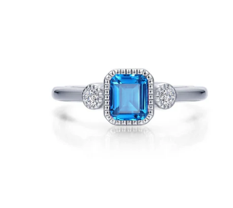 BR006 Lafonn .98CTW Lab Grown Diamond Birthstone Ring