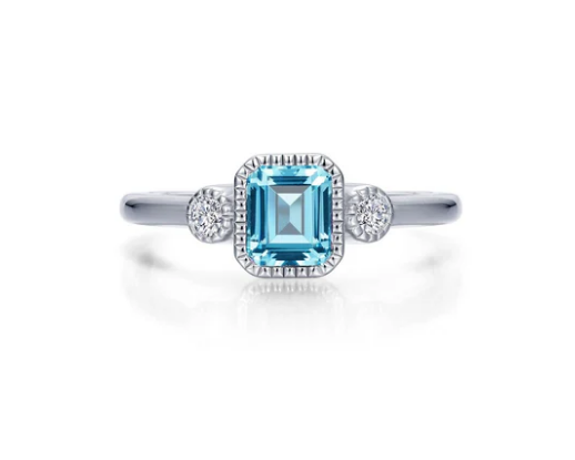 BR006 Lafonn .98CTW Lab Grown Diamond Birthstone Ring