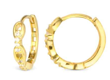 50728 Amanda Blu Add A Charm Hoop Earrings
