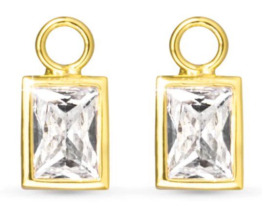 50746/50680 Amanda Blu Rectangle CZ Earring Charms