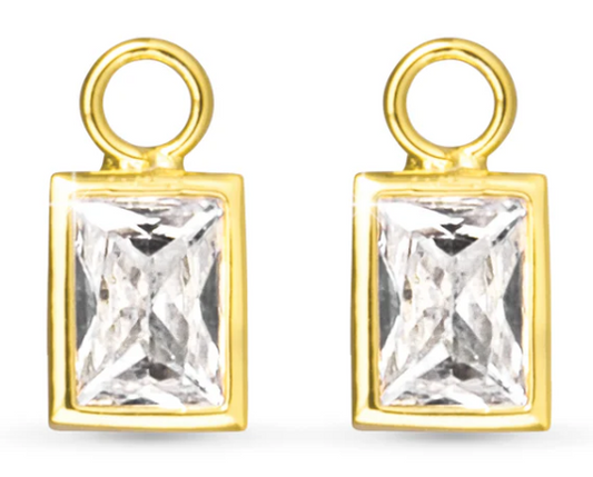 50746/50680 Amanda Blu Rectangle CZ Earring Charms