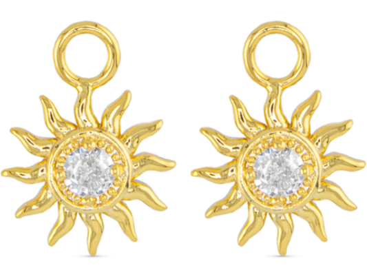 50786/50784 Amanda Blu CZ Sun Earring Charm