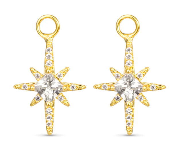50770/525256 Amanda Blu CZ North Star Earring Charms