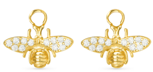 50778/50712 Amanda Blu CZ Bee Earring Charms