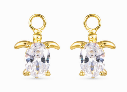50736/50670 Amanda Blu CZ Turtle Earring Charms
