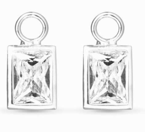 50746/50680 Amanda Blu Rectangle CZ Earring Charms