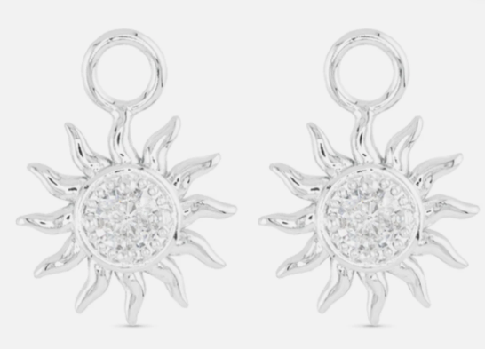 50786/50784 Amanda Blu CZ Sun Earring Charm