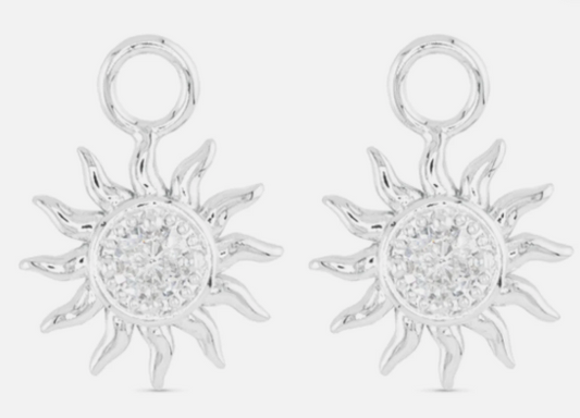 50786/50784 Amanda Blu CZ Sun Earring Charm
