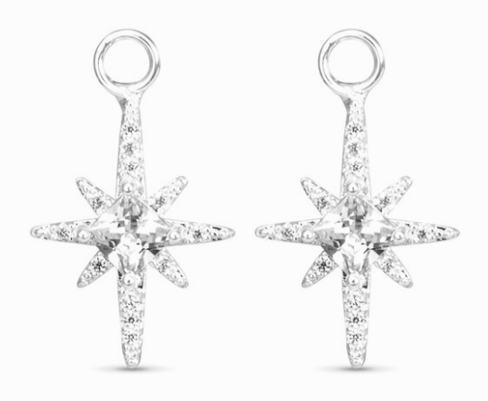 50770/525256 Amanda Blu CZ North Star Earring Charms