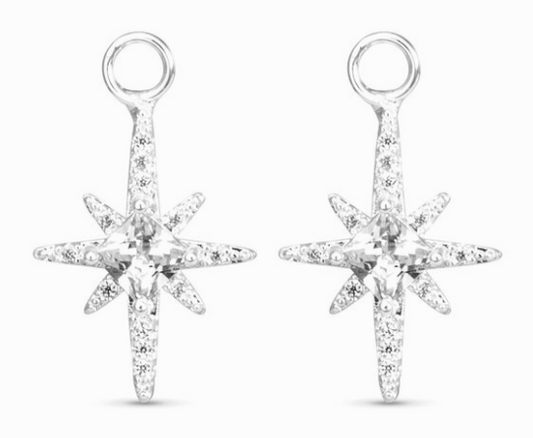 50770/525256 Amanda Blu CZ North Star Earring Charms