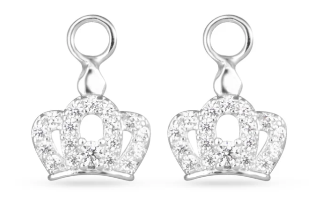 50774/50708 Amanda Blu CZ Crown Earring Charms