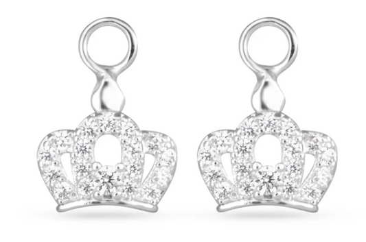 50774/50708 Amanda Blu CZ Crown Earring Charms