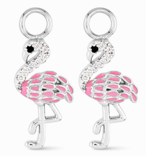 50798/50796 Amanda Blu CZ Flamingo Earring Charms