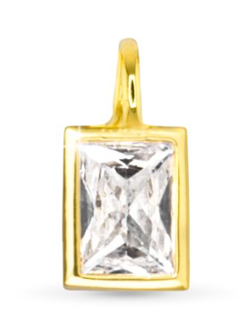 50747/50681 Amanda Blu Rectangle CZ Charm