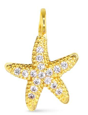 50669 Amanda Blu CZ Starfish Charm