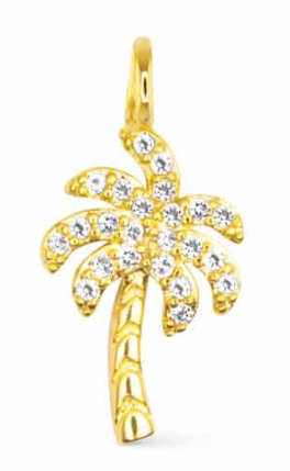 50695 Amanda Blu CZ Palm Tree Charm