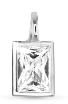 50747/50681 Amanda Blu Rectangle CZ Charm