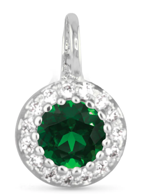 50741/50675 Amanda Blu Red CZ Halo Charm