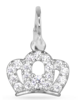 50775/50709 Amanda Blu CZ Crown Charm
